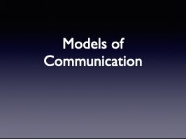 Models of communication
